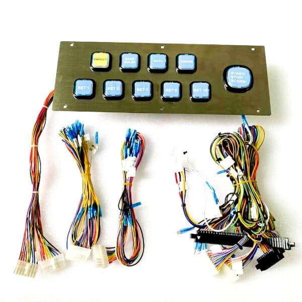 Vertical Game Wire Harness Kit with Button Panel